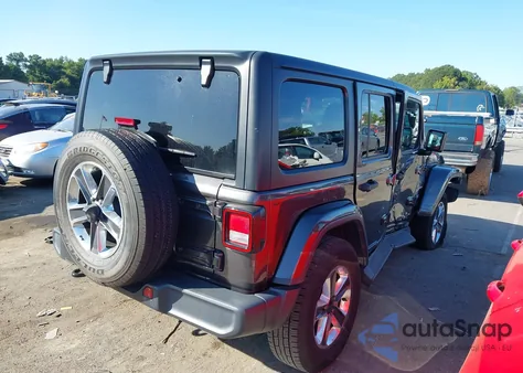 2020 Jeep Wrangler Unlimited Sahara from USA, damaged, VIN 1C4HJXEN8LW204530